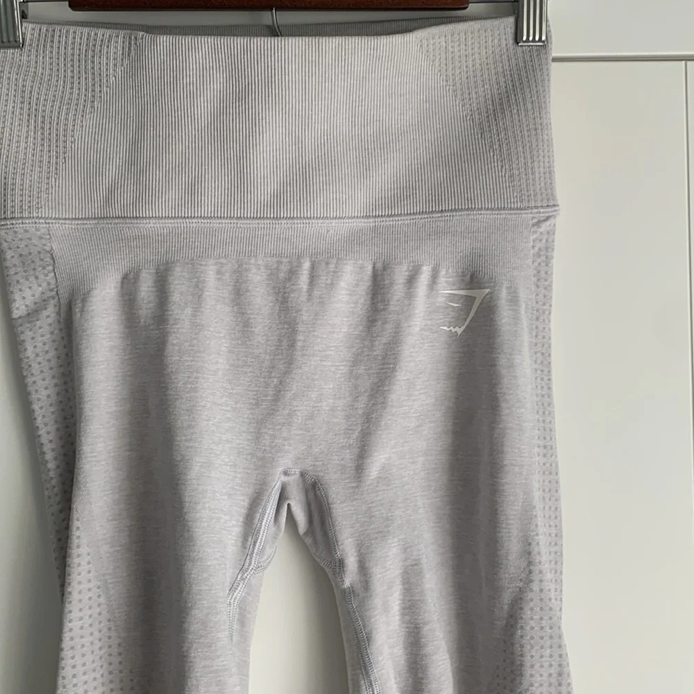 Gymshark‎ Vital Rise Seamless Leggings light gray small - Picture 2 of 7